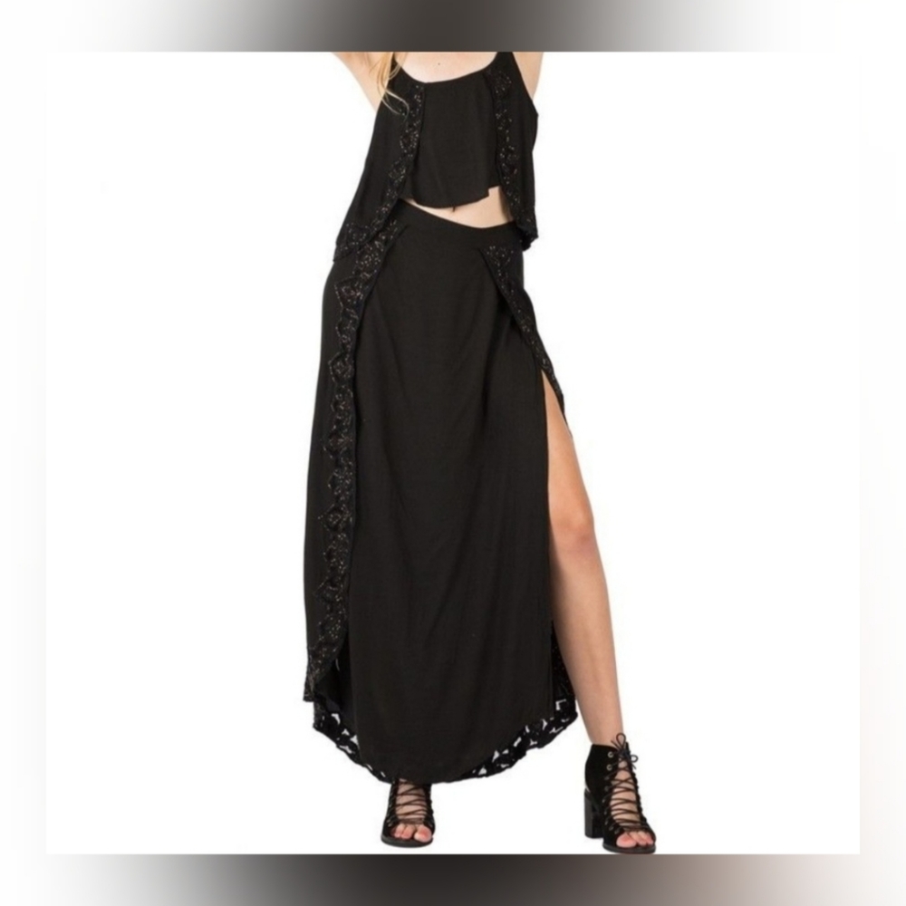 NWT Cleobella Maxi Hand Beaded Skirt